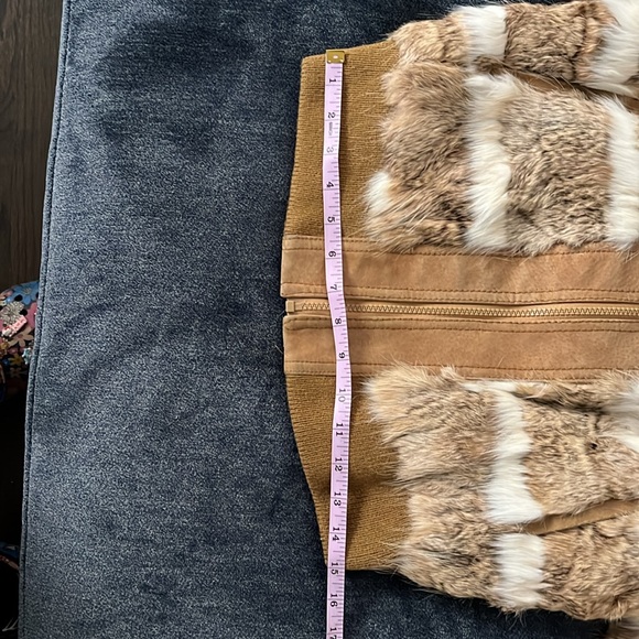 Authentic Two-Tone Rabbit Fur Jacket Size Small - Picture 9 of 13